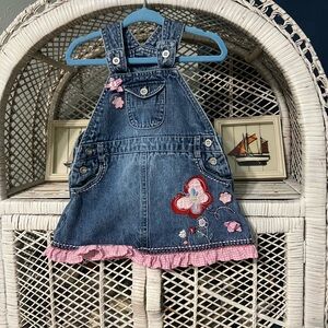 Y2k vintage denim overall baby dress